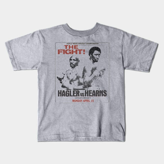 Hagler vs Hearns - Vintage Kids T-Shirt by wsyiva